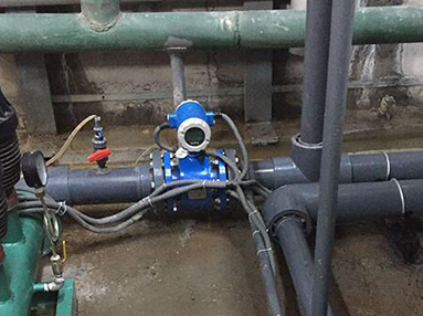 Irrigation flow meter site